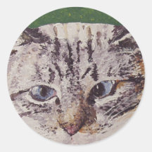 Iris Face Painting Round Sticker