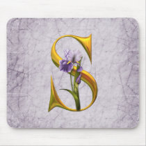 Iris Fantasy Monogrammed mousepads