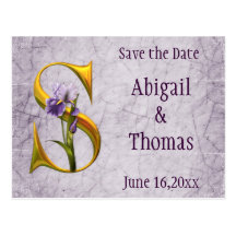Iris Fantasy Wedding Post Cards