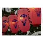 Iris Festival Lanterns Greeting Card