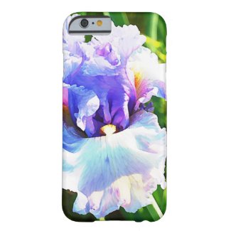 Iris Flower Watercolor in Blue and Lavender Barely There iPhone 6 Case