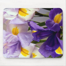 Iris flowers mouse pads