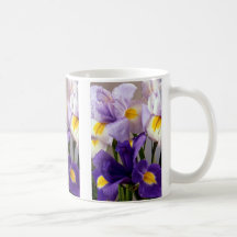 Iris flowers mugs
