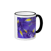 Iris flowers mugs