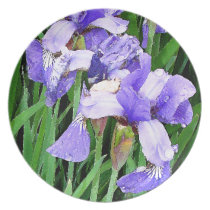 Iris Flowers Plate plates