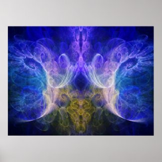 Iris Fractal Print print