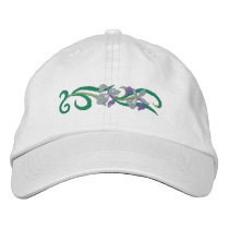 Iris Garden Embroidered Hat
