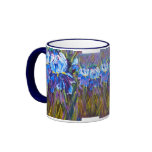 "Iris Garden Flowers" Floral Mug