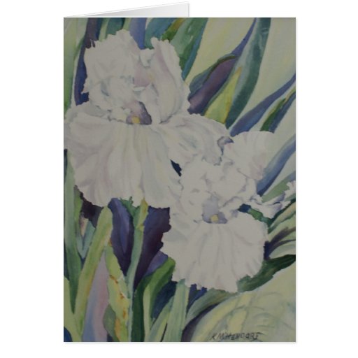 Iris Greeting card
