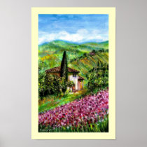 IRIS IN TUSCANY POSTER