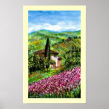IRIS IN TUSCANY POSTER