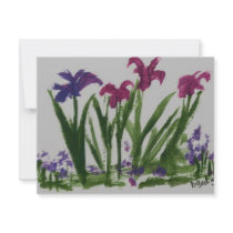 Iris invitations by Flags1 Iris invitations