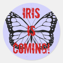 Iris is coming! stickers