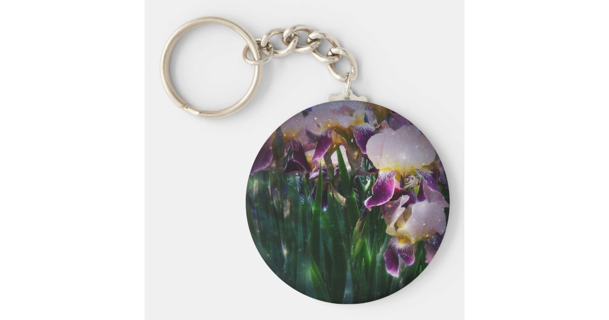 Iris Keychain Zazzle
