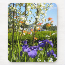Iris N Daylilies Mousepad mousepads