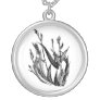 Iris Pen and Ink Necklace