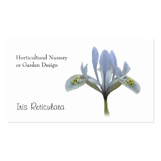 Iris Reticulata, Horticultural business card