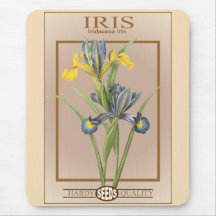 iris seed packet mousepads