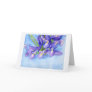 Iris Vase Blank Greeting Card