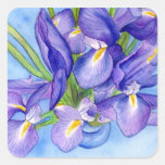 Iris Vase Flower Painting Sticker stickers