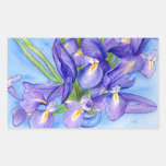 Iris Vase Flower Painting Sticker stickers
