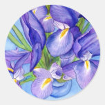 Iris Vase Flower Painting Sticker stickers