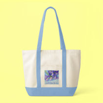 Iris Vase Flower Painting Tote Bag bags