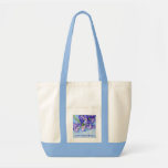 Iris Vase Flower Painting Tote Bag bags