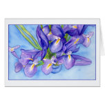 Iris Vase Greeting Card cards