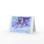 Iris Vase "Happy Birthday" Greeting Card