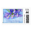 Iris Vase "Happy Birthday" Stamp by donnabellas Iris Vase "Happy Birthday" Stamp