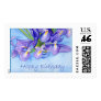 Iris Vase "Happy Birthday" Stamp