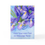 "Iris Vase" Painting Greeting Card