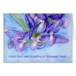 "Iris Vase" Painting Greeting Card cards