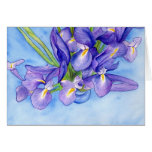"Iris Vase" Painting Greeting Card cards