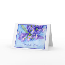 Iris Vase "Thank You" Greeting Card