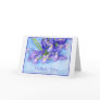 Iris Vase "Thank You" Greeting Card