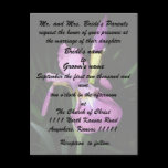 Iris Wedding invitation