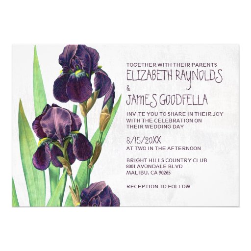 Iris Wedding Invitations