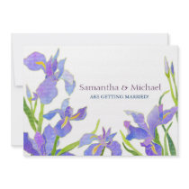 Iris Wedding Save the Date Wedding Invitations by daphne1024 Iris Wedding Save the Date Wedding Invitations