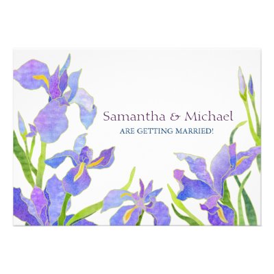 Iris Wedding Save the Date Wedding Invitations