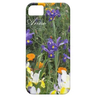 Irises and Poppies Personalized iPhone Case iPhone 5 Covers