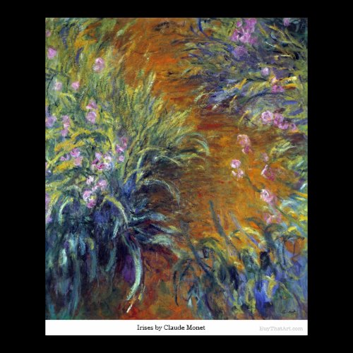 Irises by Claude Monet Print