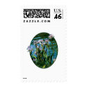 Irises by the Lake stamp