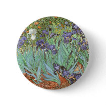 Irises by Vincent van Gogh Buttons