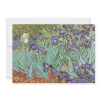 Irises by Vincent van Gogh Custom Invitation