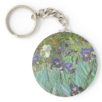Irises by Vincent van Gogh Keychain
