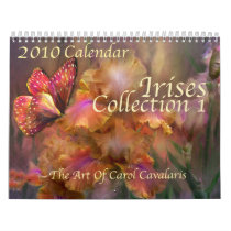 Irises - Collection 1 Calendar for 2010 by romanceworks Irises - Collection 1 Calendar for 2010