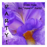 Irises Come to the Party! invitations cards Flower
