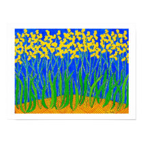 Irises in Blue posters